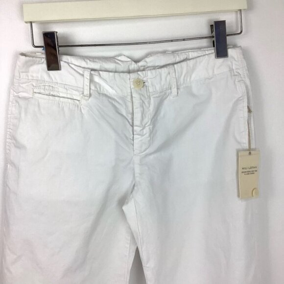 NILI LOTAN WIDE LEG LOW WAIST WHITE PANTS NWT 4 - Picture 4 of 12